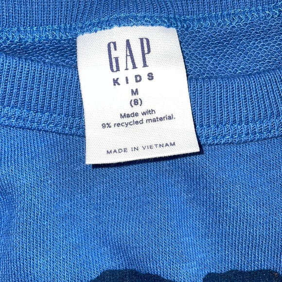 Gap Terry Lined Graphic Print Crewneck Pullover Sweatshirt - Picture 4 of 5